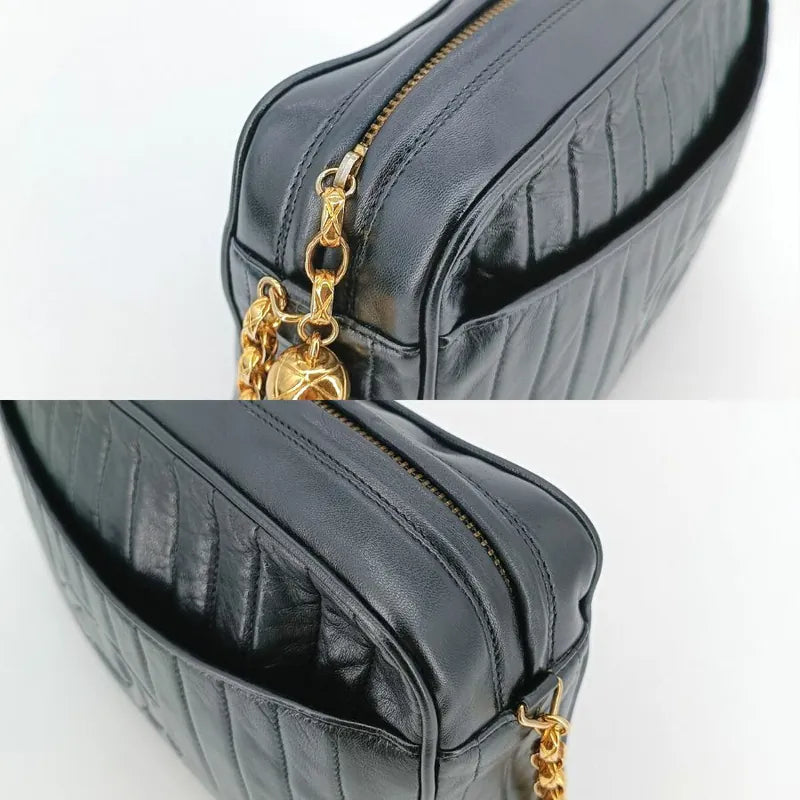 jt656-chanel-vintage-black-lambskin-tassels-gold-chain-camera-bag