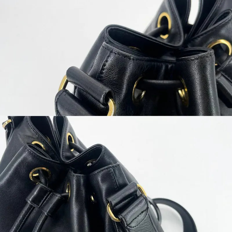 jw573-chanel-vintage-black-lambskin-bucket-bag