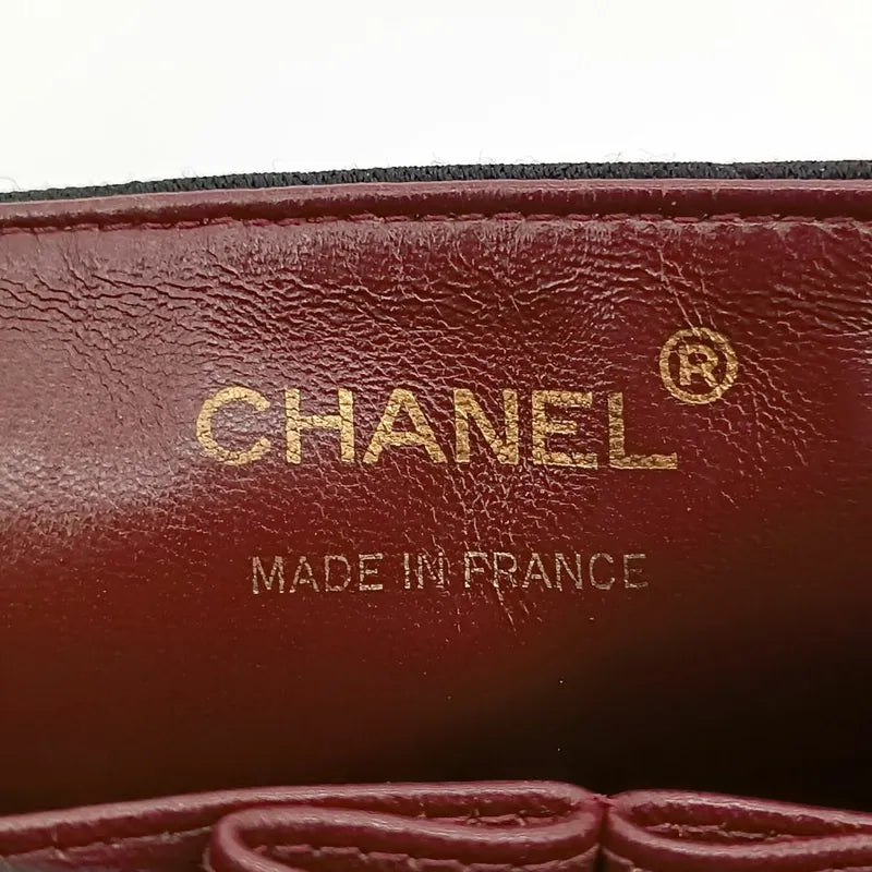 js716-chanel-vintage-black-cotton-lambskin-full-flap-bag