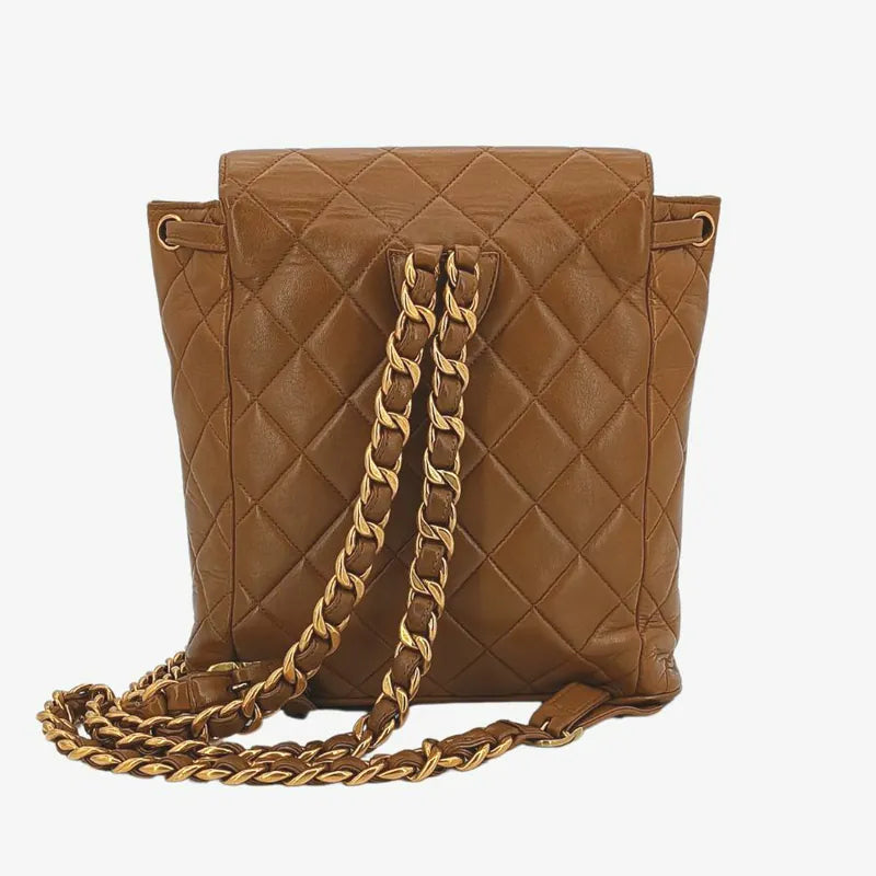 c420-chanel-vintage-brown-lambskin-duma-backpack