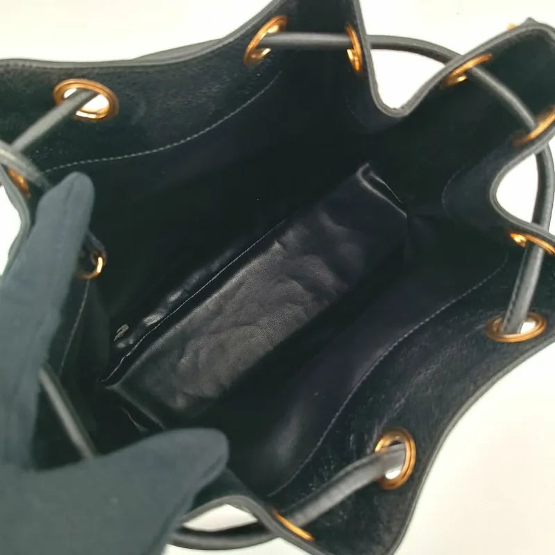 ra193-chanel-vintage-black-caviar-leather-gold-ball-bucket-bag