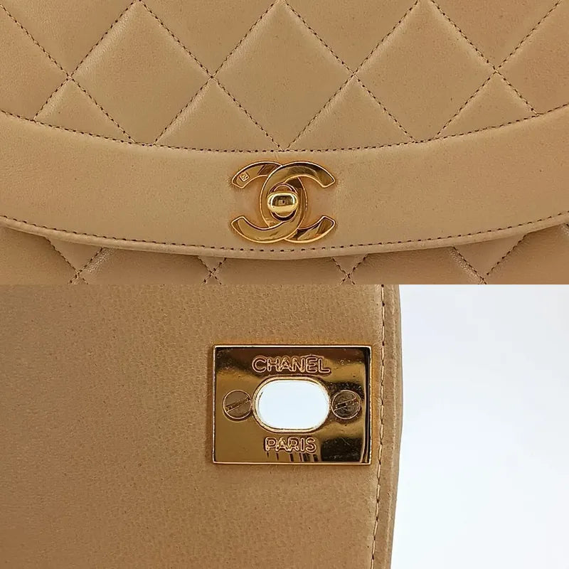 js306-chanel-vintage-beige-lambskin-25cm-diana-flap-bag