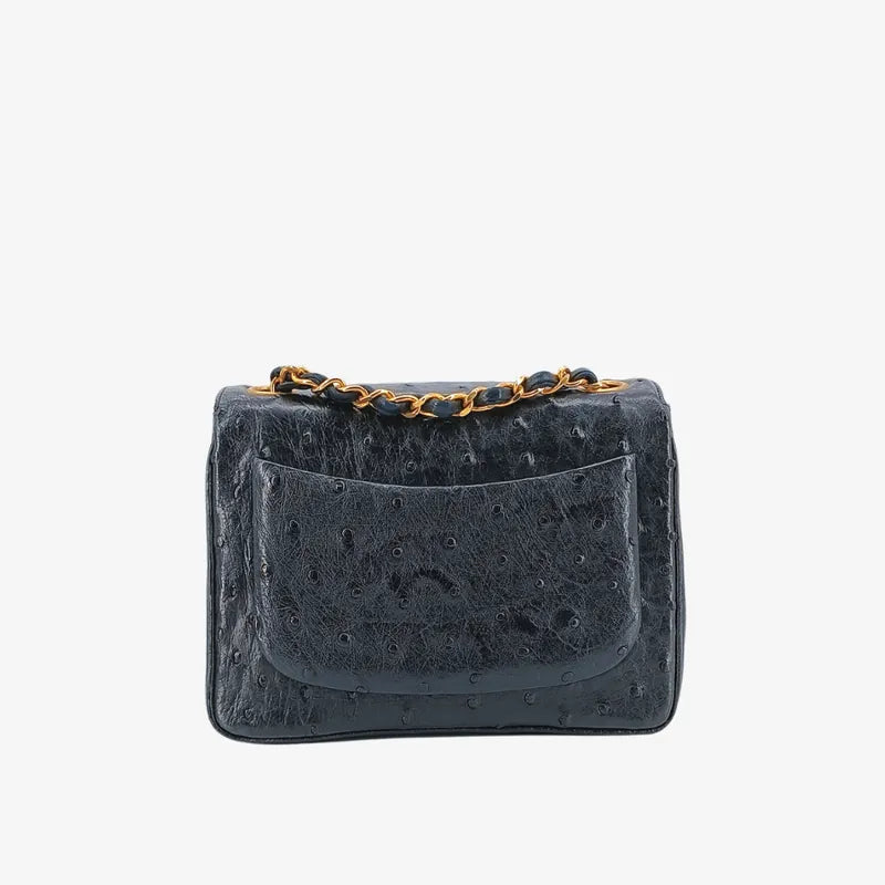 sh019-chanel-vintage-black-ostrichskin-17cm-mini-square-flap-bag